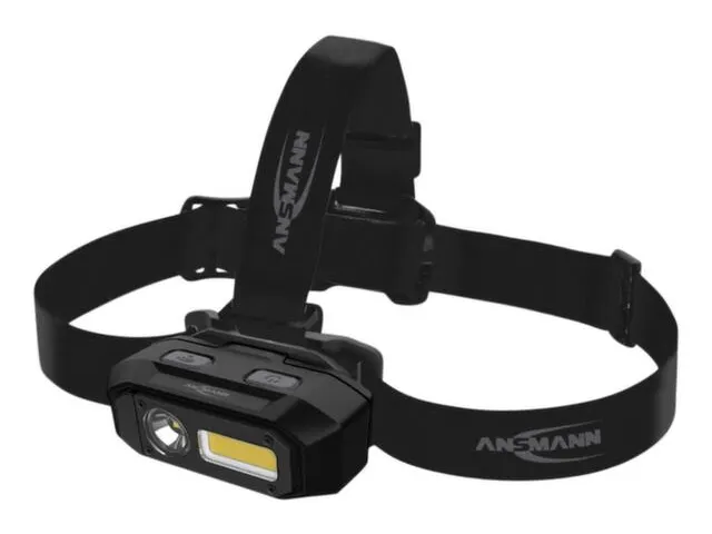 hoofdlamp,behuizing alu/ABS,LED,250-600lumen,hoofdband,sensor