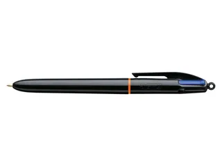 Balpen Bic 4kleuren Pro met ring medium zwart - 1