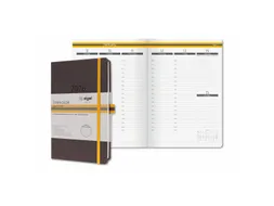 Weekagenda Linescape A5 2026 (EN) donkergrijs Hardcover verticale inde