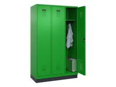 locker,HxBxD 1950x1200x500mm,3vak,vak B 400mm,cil.-slot,sokkel