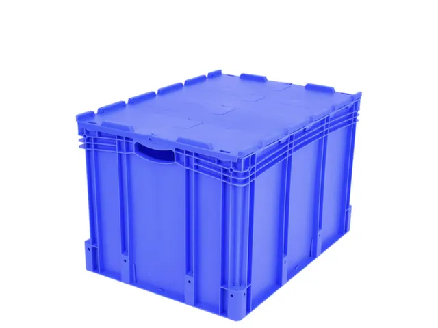 Euronorm Stapelkrat Pp 538x800x600mm 206l Dubbele Bodem M. Deksel
