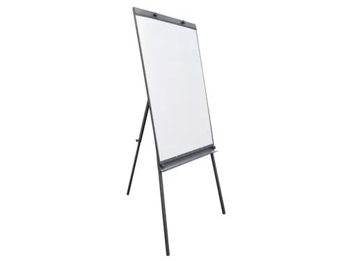 Mobiele Flipover Grijs Met Whiteboard Magnetisch 100x65cm