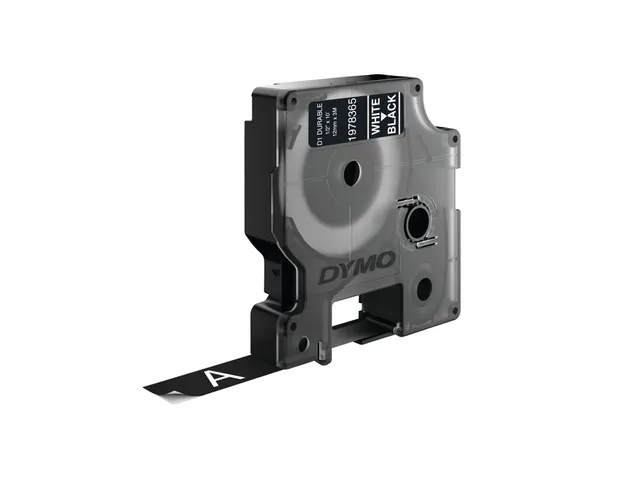 Labeltape Dymo D1 1978365 12mmx3m wit op zwart