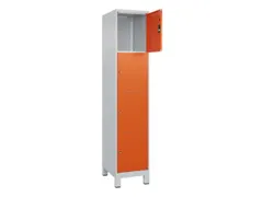 lockerkast,HxBxD 1950x400x500mm,1x4vakken,vak B 400mm,cil.-slot,voeten