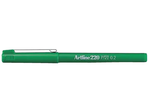 Fineliner Artline 220 rond super fijn groen
