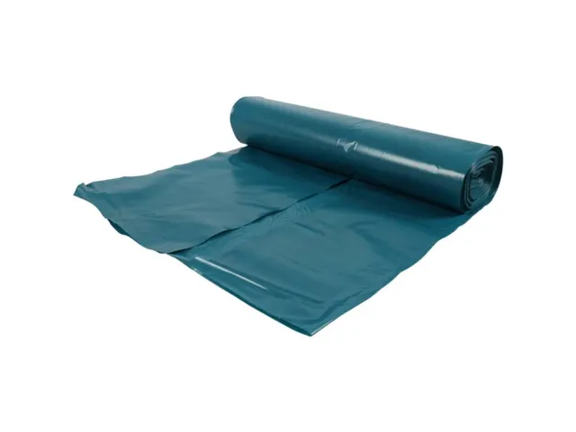 Afvalzak LDPE Gerecycled 65/20x125cm T70 blauw 196 Liter 10x10 Stuks