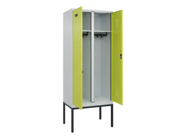 locker voor scheiding van kleding,HxBxD 2120x800x500mm,2vak