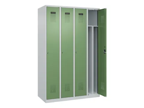 locker voor scheiding van kleding,HxBxD 1850x1200x500mm,4vak