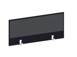 baliepaneel v. bureau aanbouw achter CC-zwart BN8010-antraciet 1000mm
