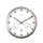 Wandklok Nextime dia 25cm wit Radio Controlled aluminium streep