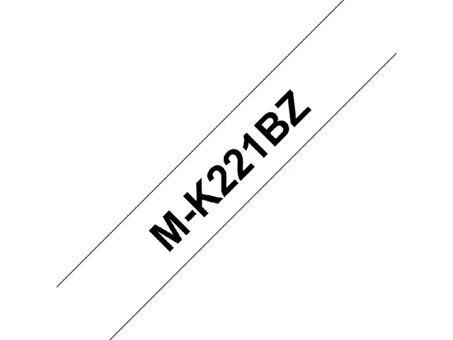 Labeltape Brother P-Touch M-K221BZ 9Mm Zwart Op Wit