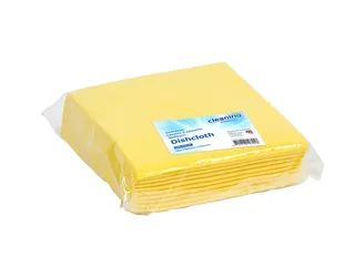 Werkdoek Cleaninq non-woven 38x40cm geel 10 stuks - 2
