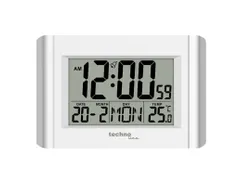 Wekker Technoline WS 8002 215x150x28mm zilver/wit