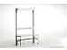 banc-patère,HxLxP 1670x1015x375mm,barres alu,RAL7016