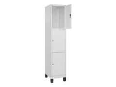 lockerkast,HxBxD 1950x400x500mm,1x3vakken,vak B 400mm,cil.-slot,voeten