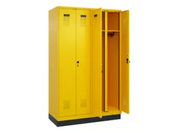 locker voor scheiding van kleding,HxBxD 1950x1200x500mm,4vak