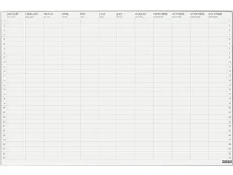 jaarplanner Ultra Thin 60x90 cm
