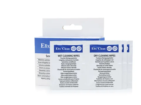 Lingettes nettoyantes Elix screen wet/dry box 20 pieces