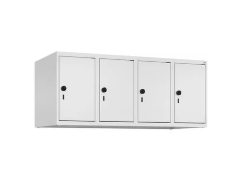 opzetkast,v. locker,4vak.,vak B 300mm,HxBxD 500x1200x500mm,vleugeldeur