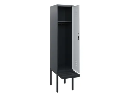 locker met bank,HxBxD 1950x400x815mm,1vak,vak B 400mm,cil.-slot
