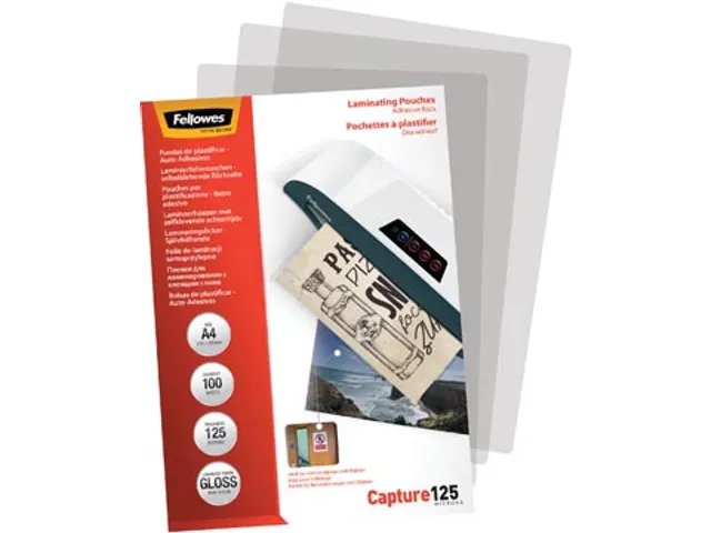 Fellowes Lamineerhoes Capture A4 250 Micron glanzend