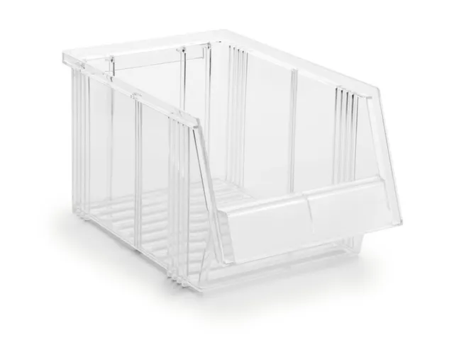 Bacs À Bec Transparents Hxlxp 156X186X300Mm Polystyrène Ouverture De