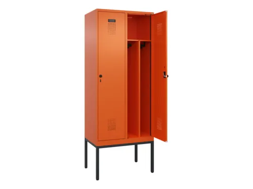 locker voor scheiding van kleding,HxBxD 2120x800x500mm,2vak