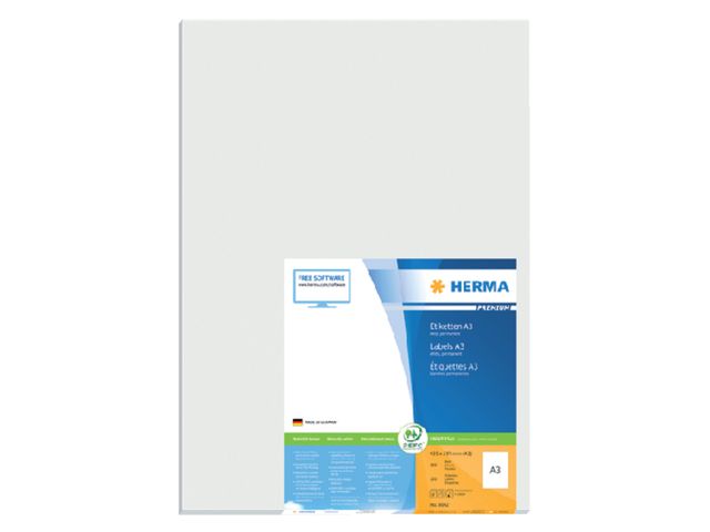 Etiket Herma A3 8692 420x297mm wit 100st | HermaLabels.be