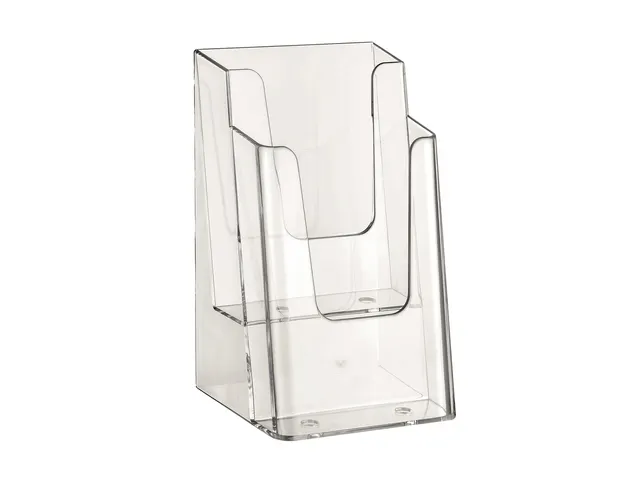 Folderhouder Europel 2 vaks 1/3 A4 transparant