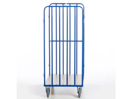 pakketwagen,draagverm. 600kg,laadvl. LxB 1200x800mm,houtetage,RAL5010