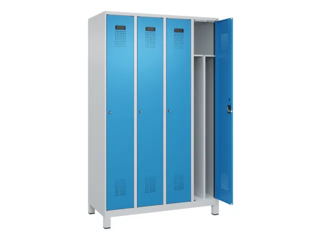 locker voor scheiding van kleding,HxBxD 1950x1200x500mm,4vak