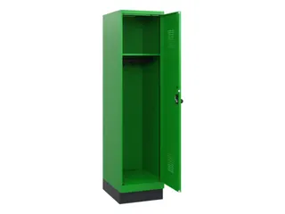 schoollocker,HxBxD 1630x400x500mm,1vak,vak B 400mm,draaigrendel,sokkel - 1