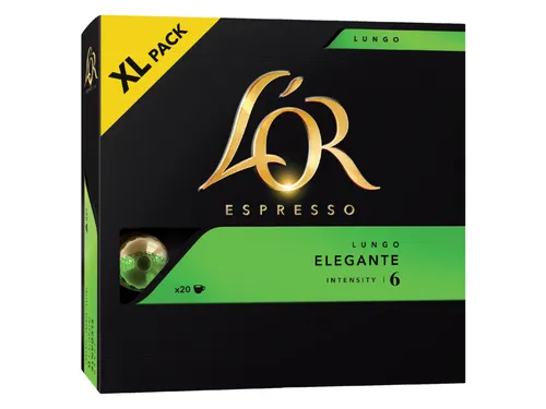 Koffiecups L'Or espresso Lungo Elegante 20 stuks