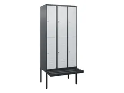 Dubbeldekse dekenkist,HxBxD 2120x900x815mm,3x2vak.,vak B 300mm