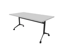 klaptafel,HxBxD 750x1600x800mm,hoekig,T-voet donkergrijs,ovale buis