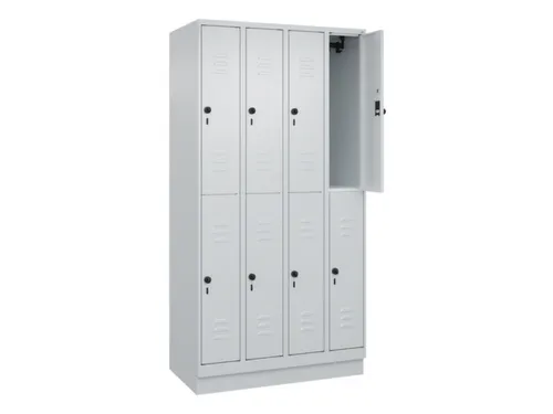 dubbeldekse locker,HxBxD 1950x1000x500mm,4x2vak.,vak B 250mm