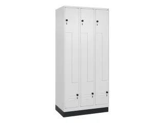 Z-garderobekast,HxBxD 1950x900x500mm,vak B 150/300mm,draaigrendel - 1