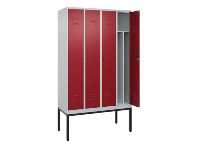 locker voor scheiding van kleding,HxBxD 2120x1200x500mm,4vak