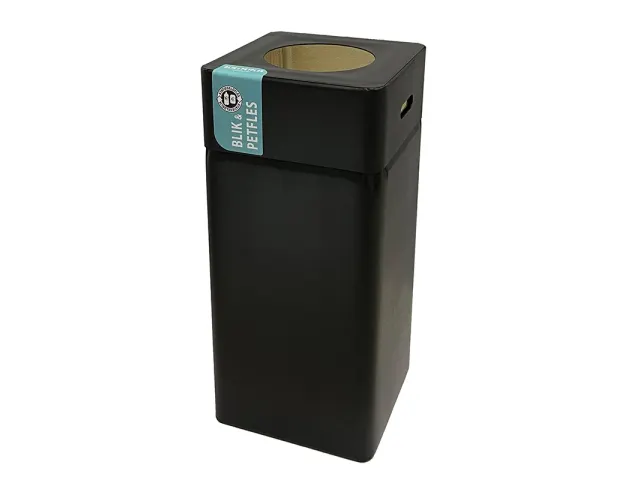 Afvalbak Blackline Blik/PET 105 liter Zwart
