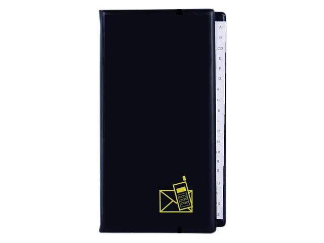 Telefoonalbum Kangaro 215x130mm A-Z 4-rings zwart