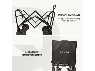 Bolderkar Opvouwbaar Zwart - 3