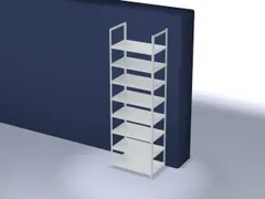 dossierstelling,grondveld,HxBxD 2900x1000x600mm,vaklast 90kg