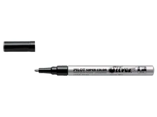 Viltstift Pilot Super Color Lakmarker Ronde Fijne punt Zilver - 1