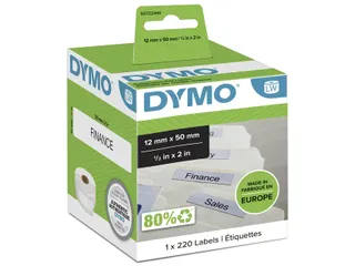Etiket Dymo 99017 Labelprint Hangmapruiter 12x50mm S0722460 - 1