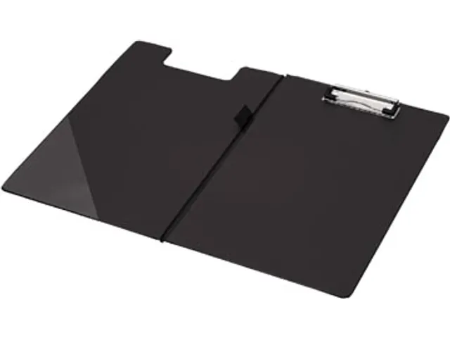 Klemmap Opvouwbaar PVC A4 Zwart