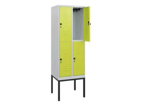 dubbeldekse locker,HxBxD 1950x600x500mm,2x2vak.,vak B 300mm