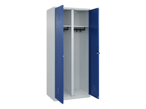 locker voor scheiding van kleding,HxBxD 1850x800x500mm,2vak