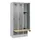 locker met bank,HxBxD 1950x900x815mm,3vak,vak B 300mm,draaigrendel