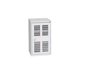 universele kast,HxBxD 900x525x550mm,2xStalen bodem,draaigrendelslot - 1