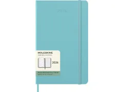 Agenda 2026 Moleskine Weekly Planner 7dag/1pagina Large Aquamarine